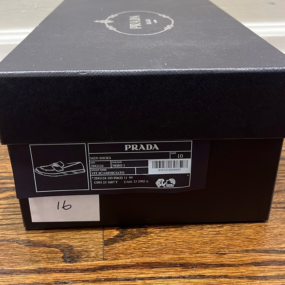 Prada suede loafer